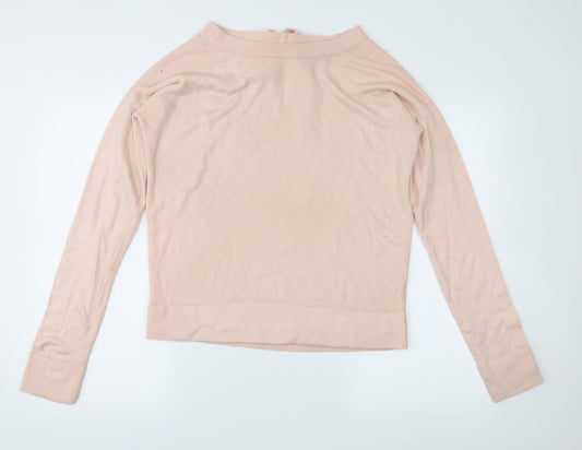 RESERVED Womens Pink Houndstooth  Pullover Jumper Size L