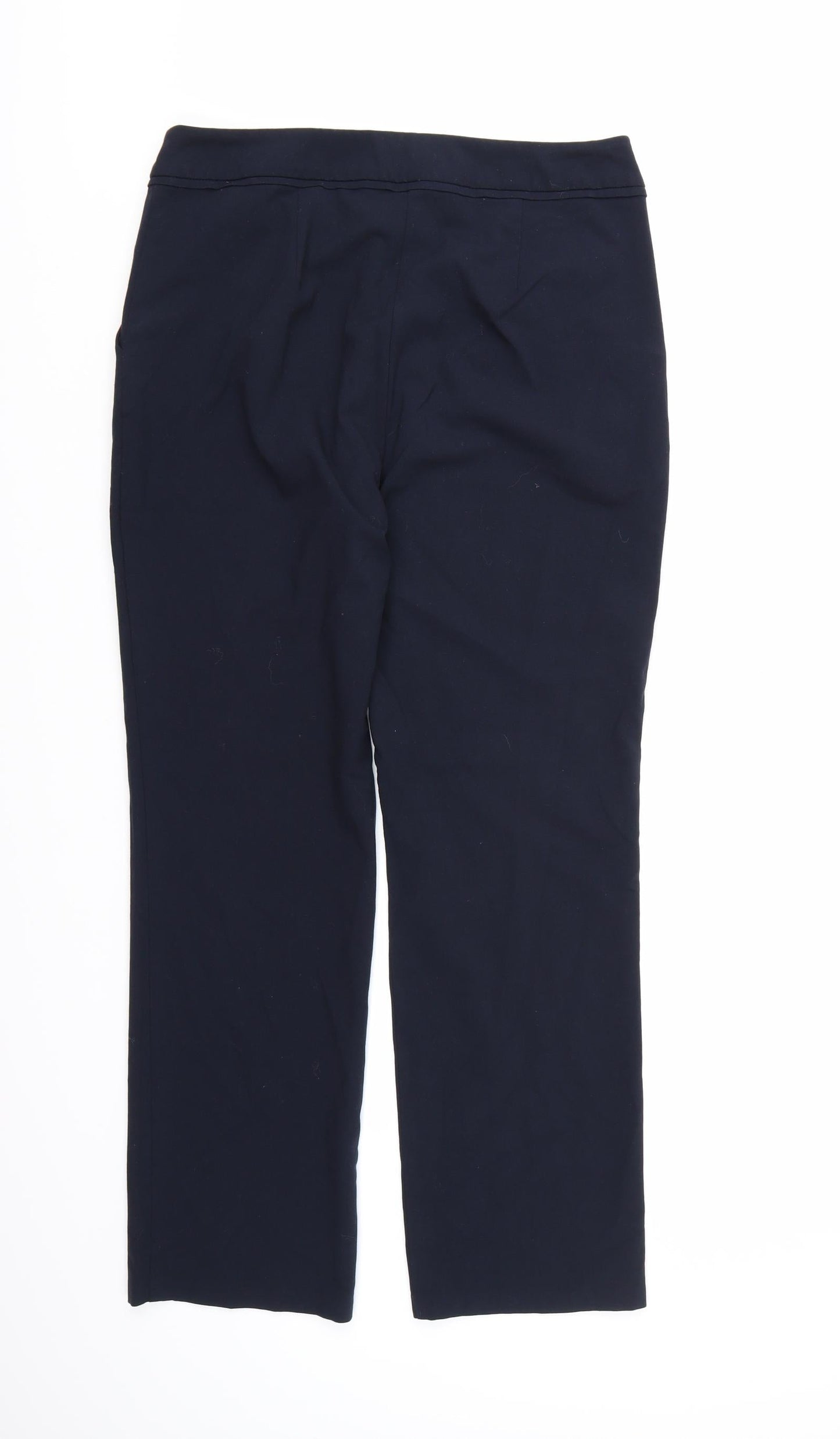 Marks and Spencer Womens Blue  Rayon Dress Pants Trousers Size 10 L28 in