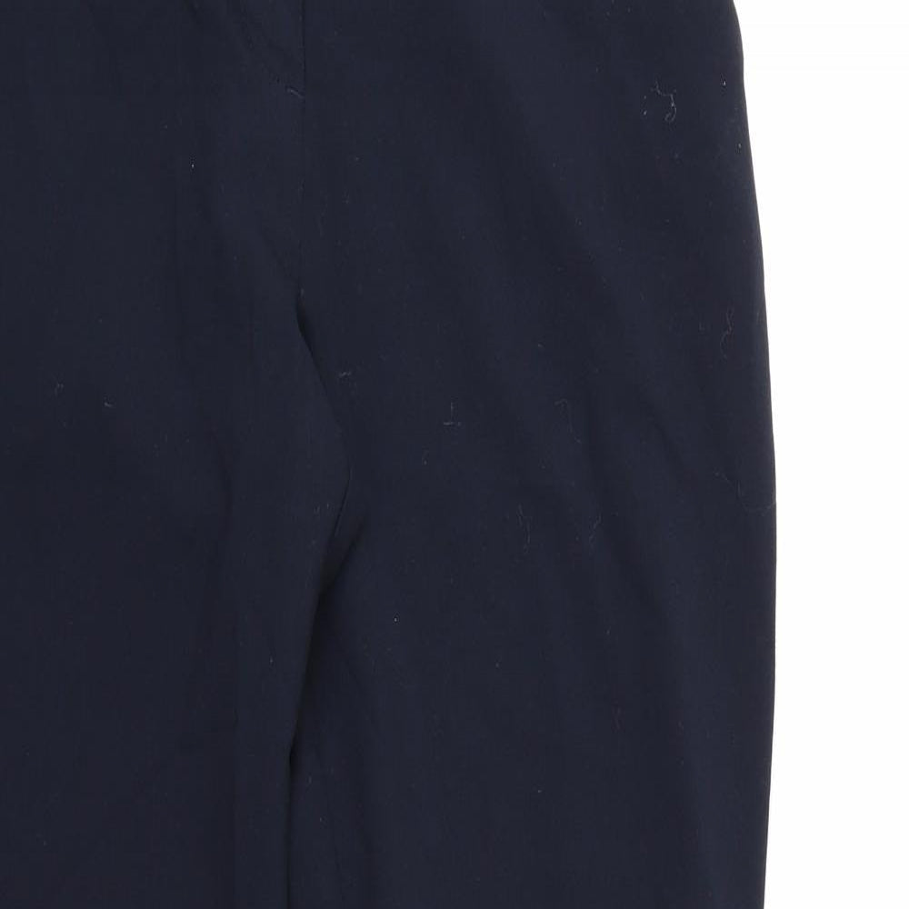 Marks and Spencer Womens Blue  Rayon Dress Pants Trousers Size 10 L28 in