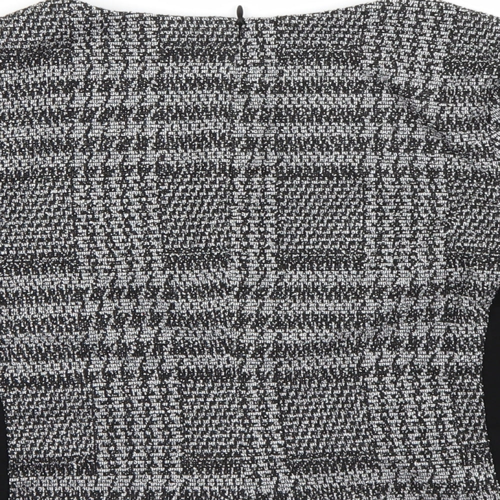 Eliane Rose Womens Black Check  Basic Blouse Size S