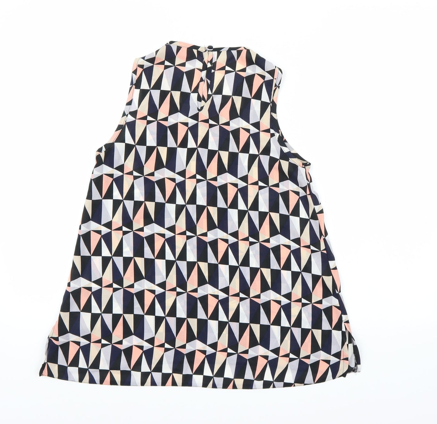 Dorothy Perkins Womens Multicoloured Geometric Chiffon Camisole Tank Size 6