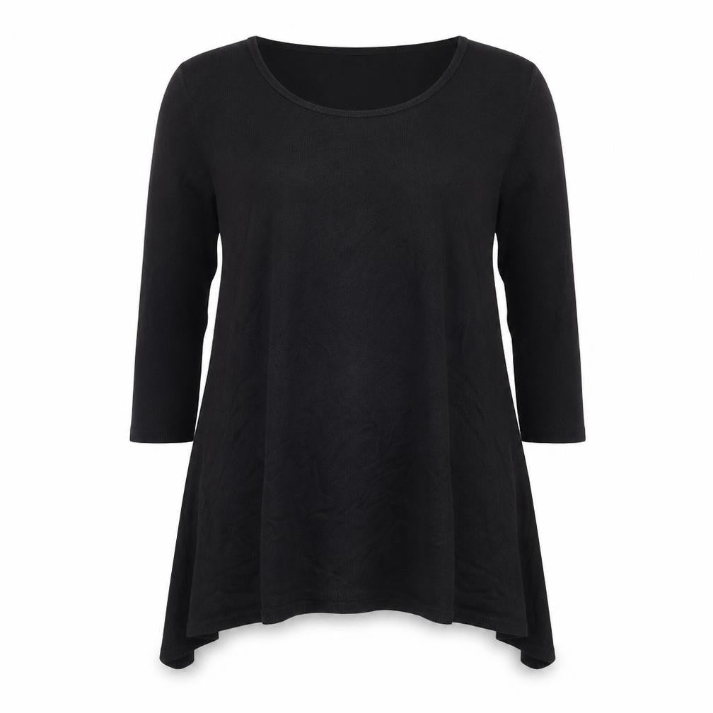 Front view of Papaya women’s black jumper, size UK 8
