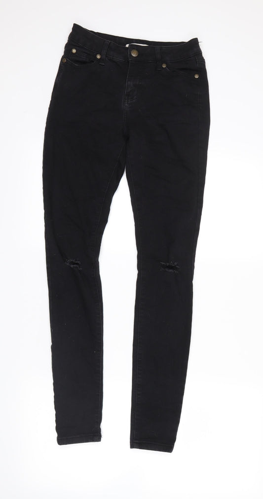 brave soul london Womens Black  Denim Skinny Jeans Size 8