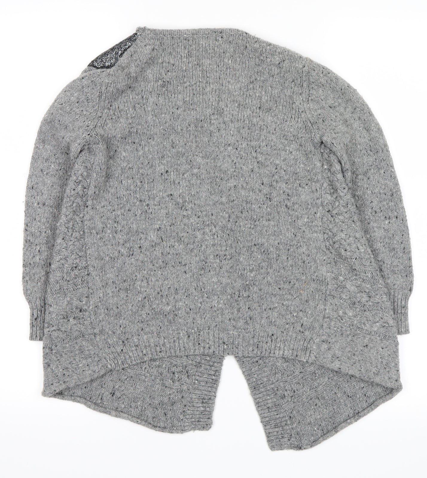 NEXT Girls Grey   Cardigan Jumper Size 5-6 Years