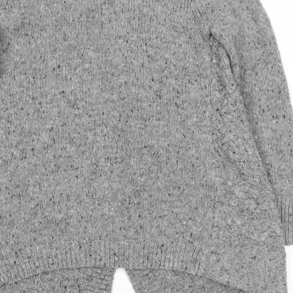 NEXT Girls Grey   Cardigan Jumper Size 5-6 Years