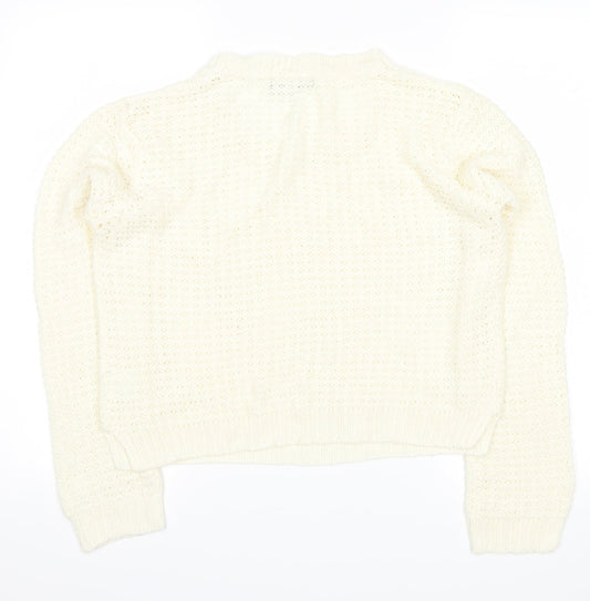 Select Womens White   Pullover Jumper Size 16