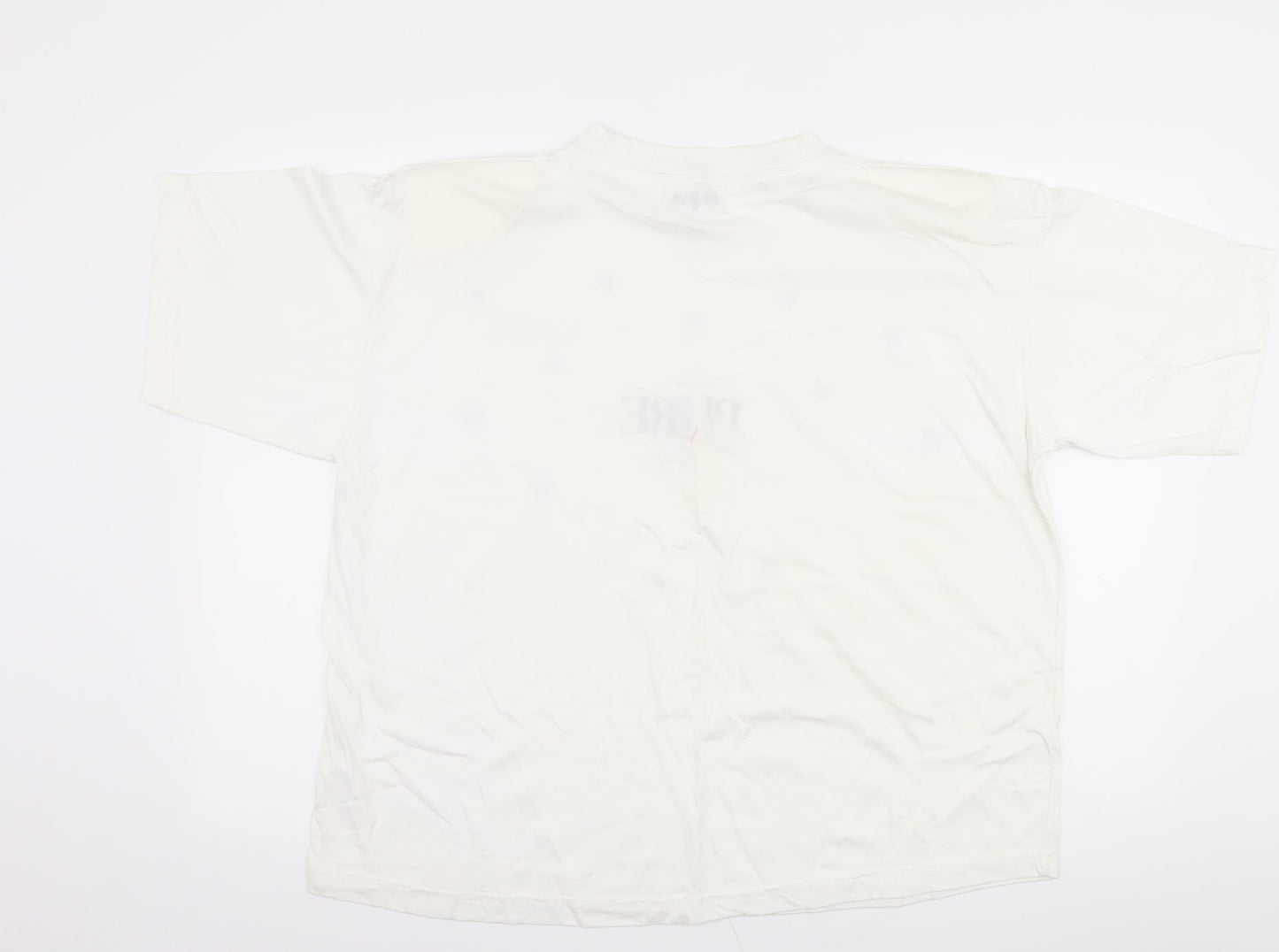 bavardage Womens White   Basic T-Shirt One Size  - pure 100% life