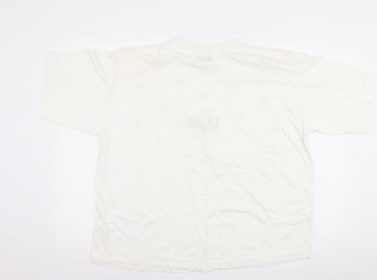 bavardage Womens White   Basic T-Shirt One Size  - pure 100% life