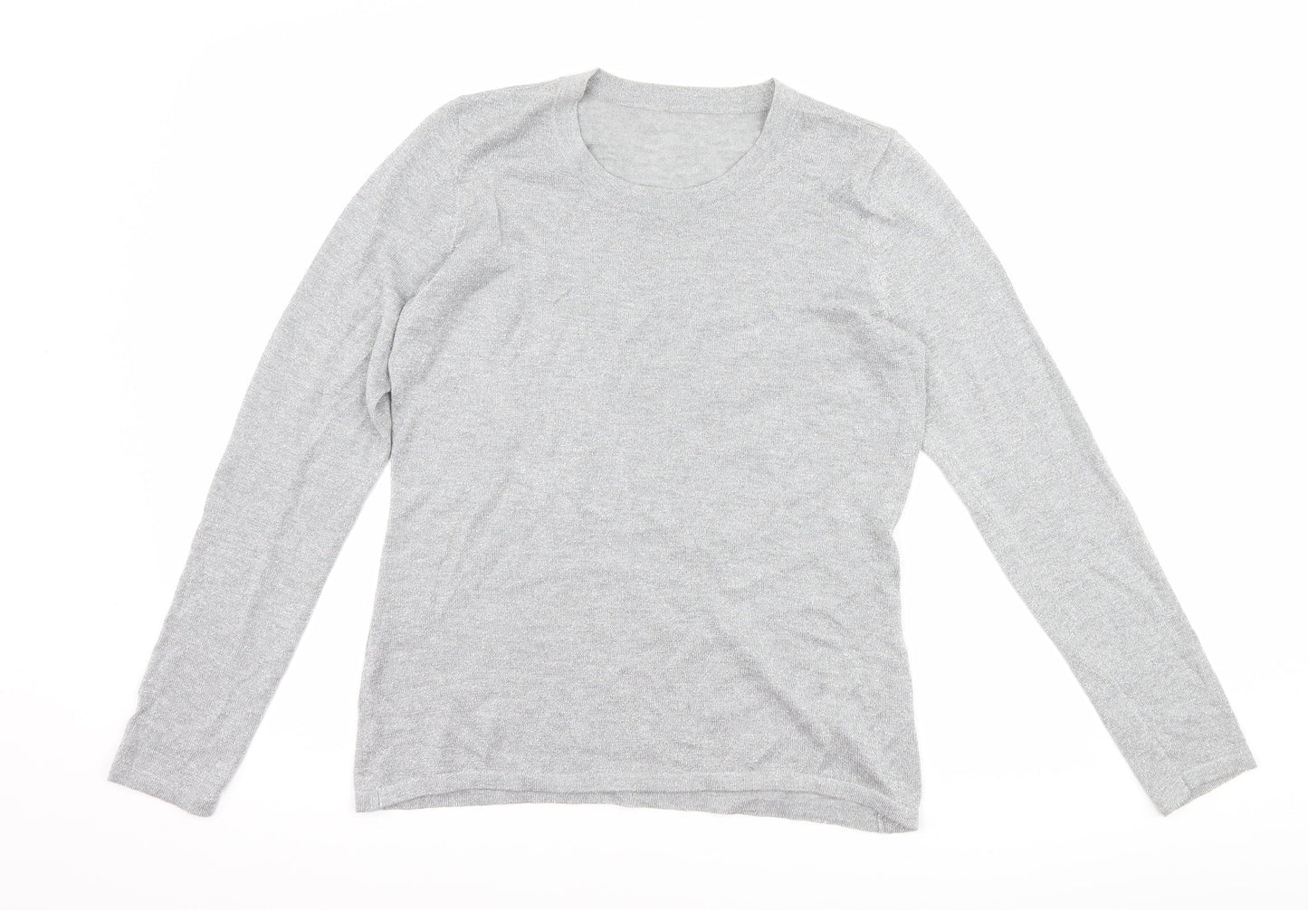 Preworn Womens Silver   Basic T-Shirt Size S