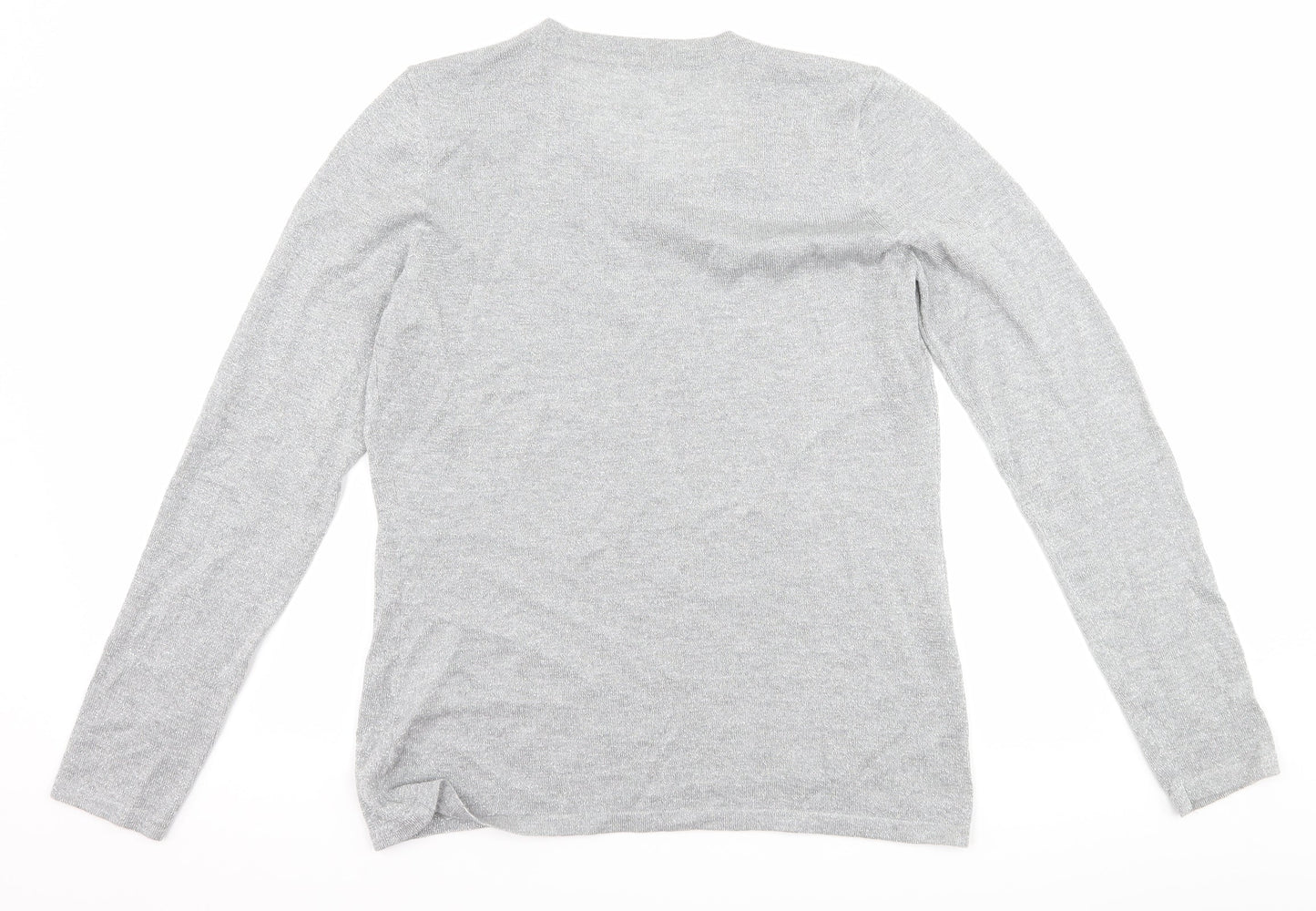 Preworn Womens Silver   Basic T-Shirt Size S