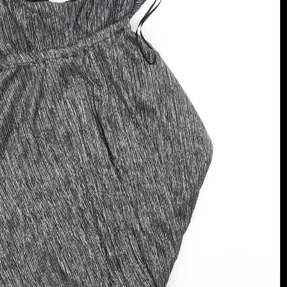 Miss Selfridge Womens Silver   A-Line  Size 6