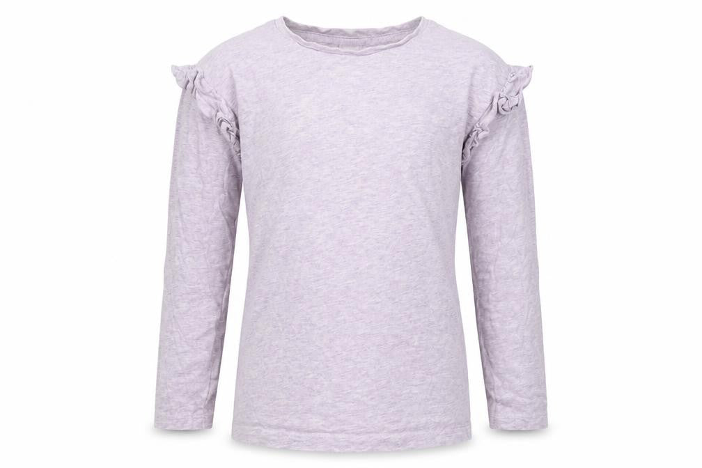 Front view of Next girls’ purple basic t-shirt, size 10, years