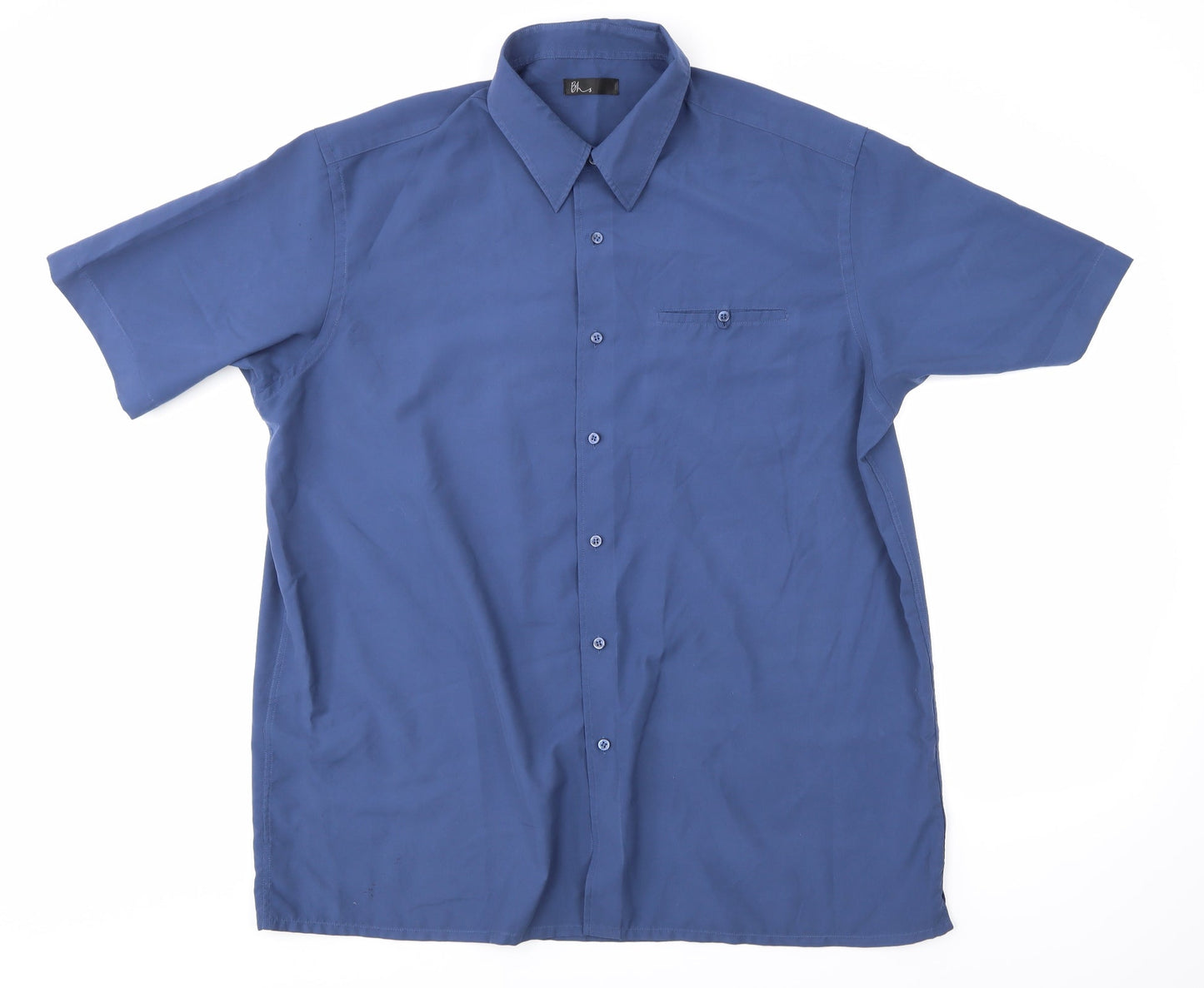 BHS Mens Blue    Button-Up Size Big 2X