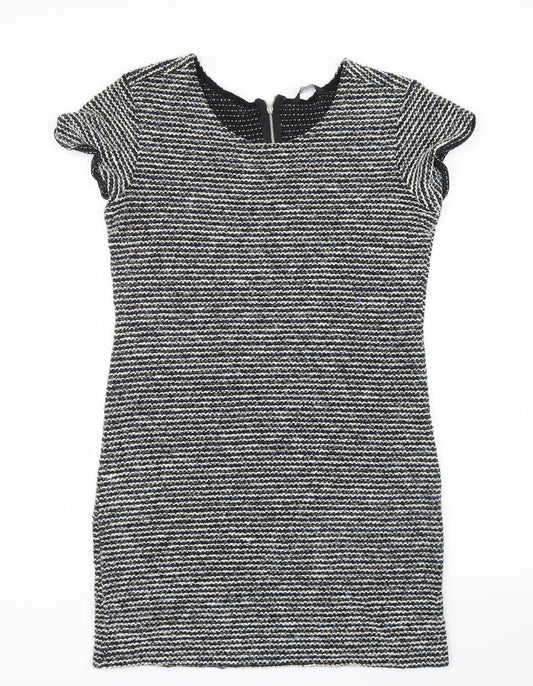 Select Womens Blue  Knit Shirt Dress  Size 12
