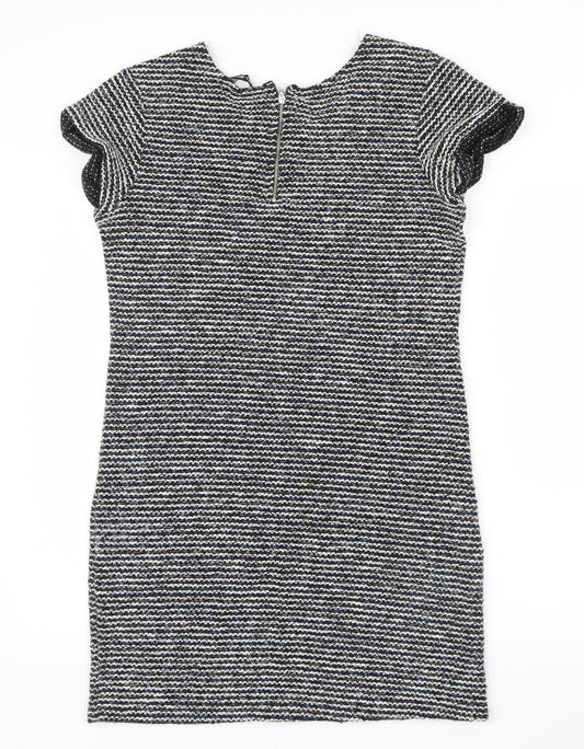 Select Womens Blue  Knit Shirt Dress  Size 12