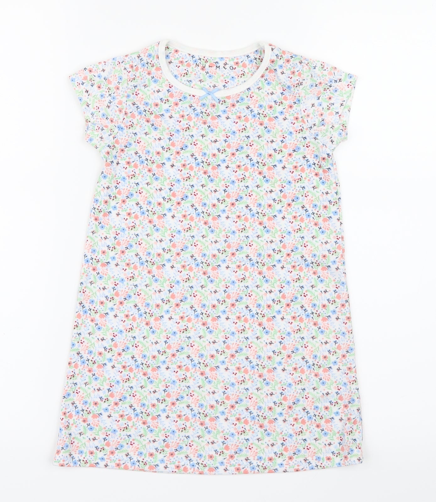 Nutmeg Girls Pink Floral  Shirt Dress  Size 3-4 Years
