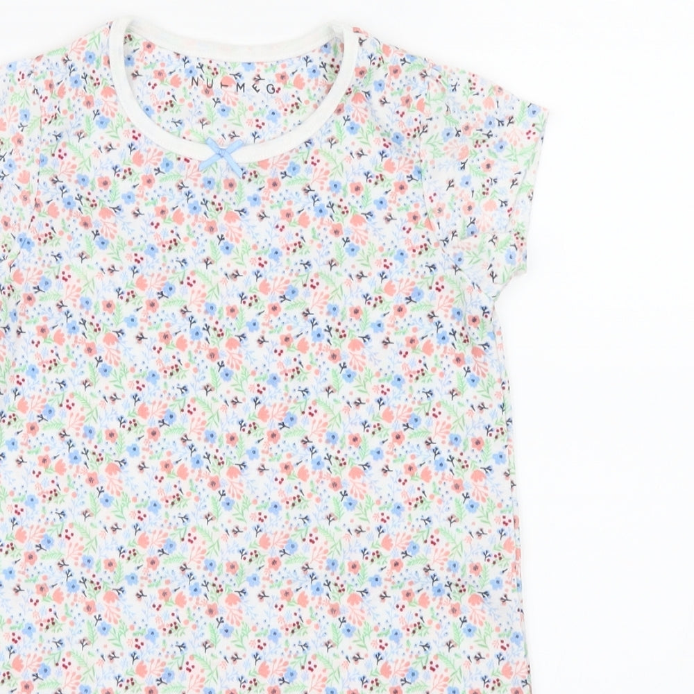 Nutmeg Girls Pink Floral  Shirt Dress  Size 3-4 Years