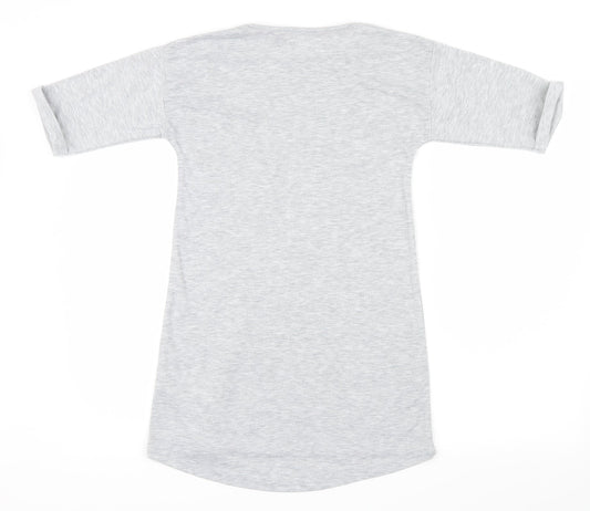 NEXT Girls Grey Geometric  Cami Pyjama Top Size 9 Years  - NYC