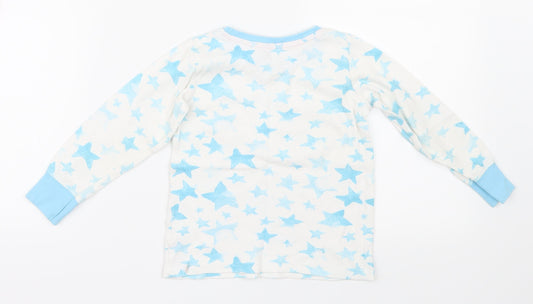 NEXT Girls Blue Geometric  Top Pyjama Top Size 2-3 Years  - Stars