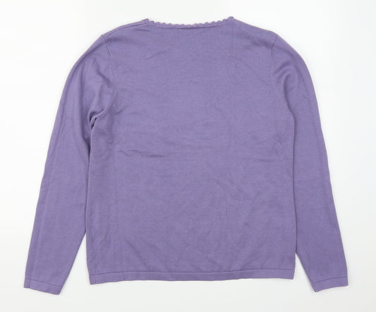 Cotswold Womens Purple   Pullover Jumper Size M