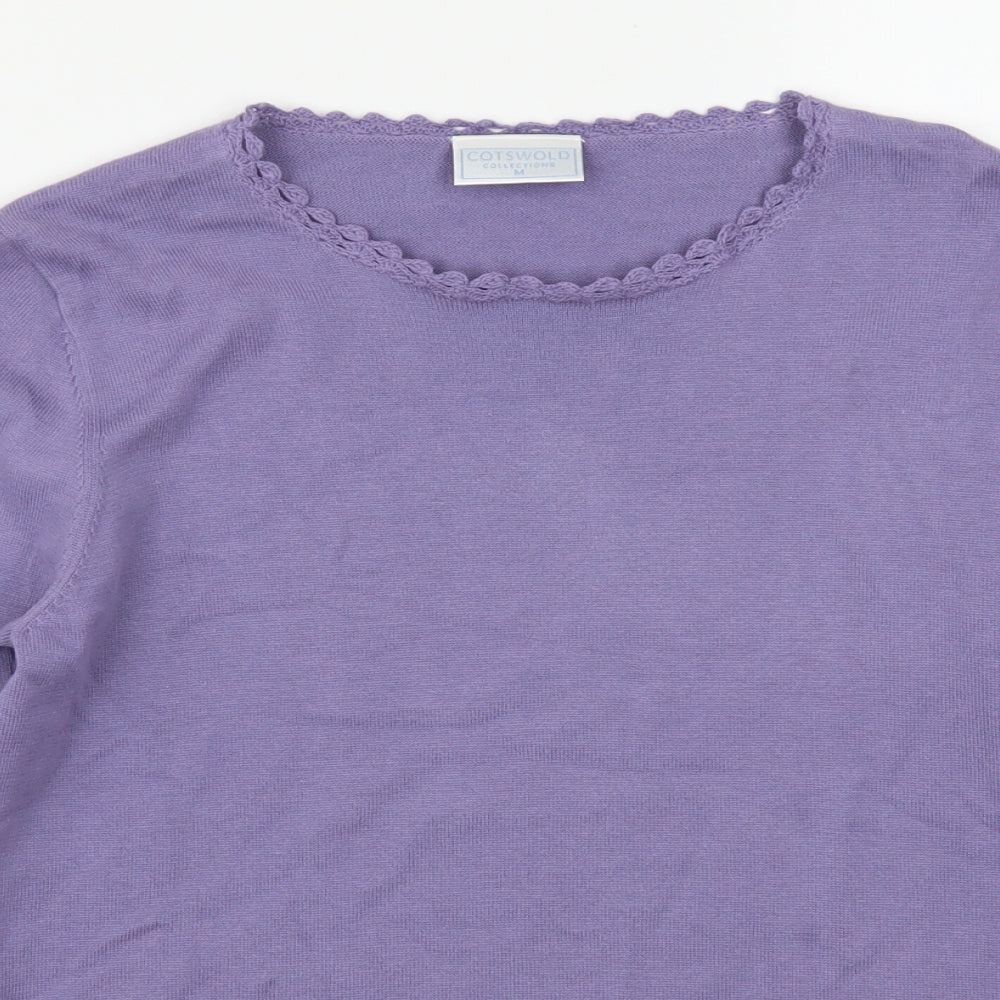 Cotswold Womens Purple   Pullover Jumper Size M