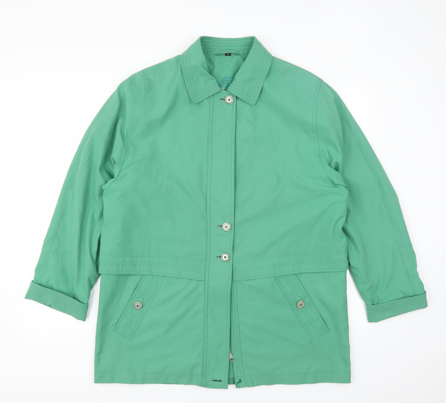 Stratus Womens Green   Jacket Coat Size 14