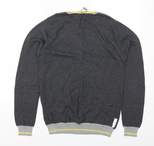 Fabric of Life Mens Grey   Pullover Jumper Size M