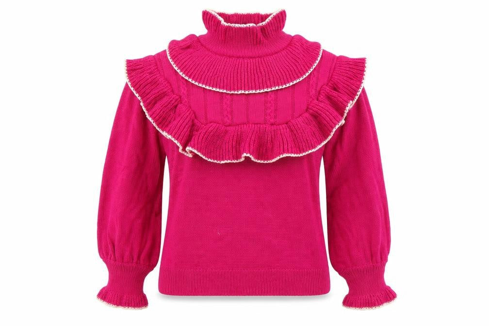 Front view of Boohoo women’s pink jumper, size M