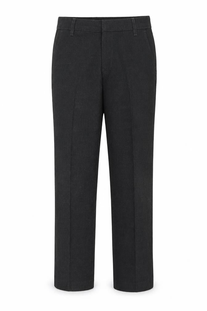 Front view of Marks & Spencer boys’ grey dress pants trousers, size 8-9, years
