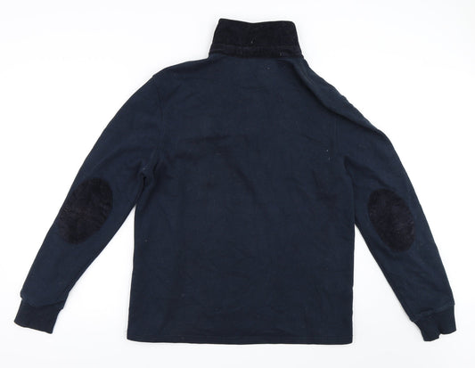 DUNNES Mens Blue   Henley Sweatshirt Size M