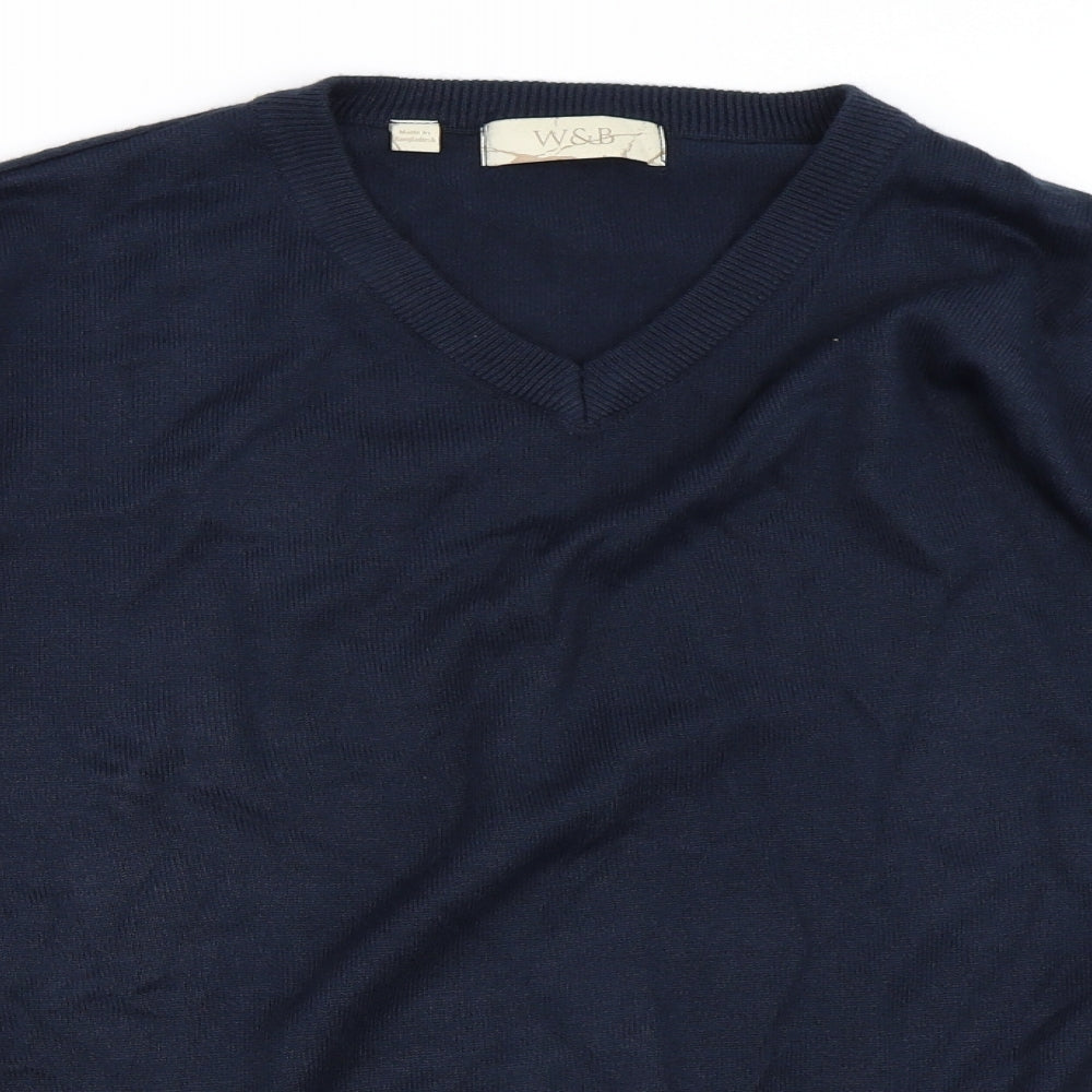W&B Womens Blue   Pullover Jumper Size L
