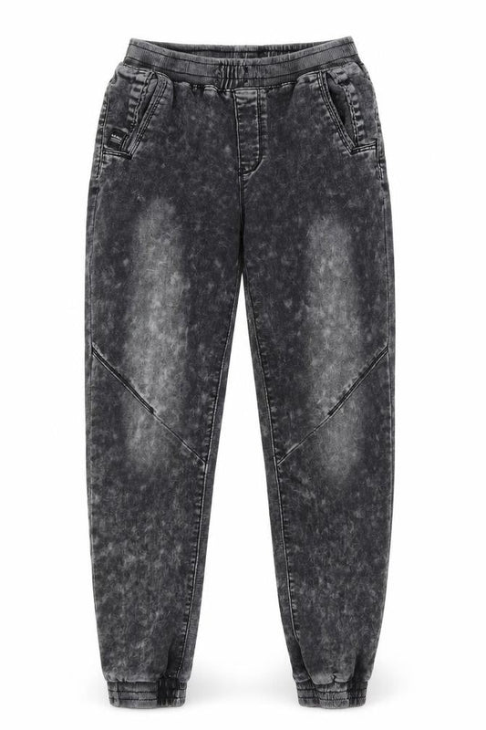 Front view of M sara women’s grey denim skinny jeans, size UK 28, 26-inch leg