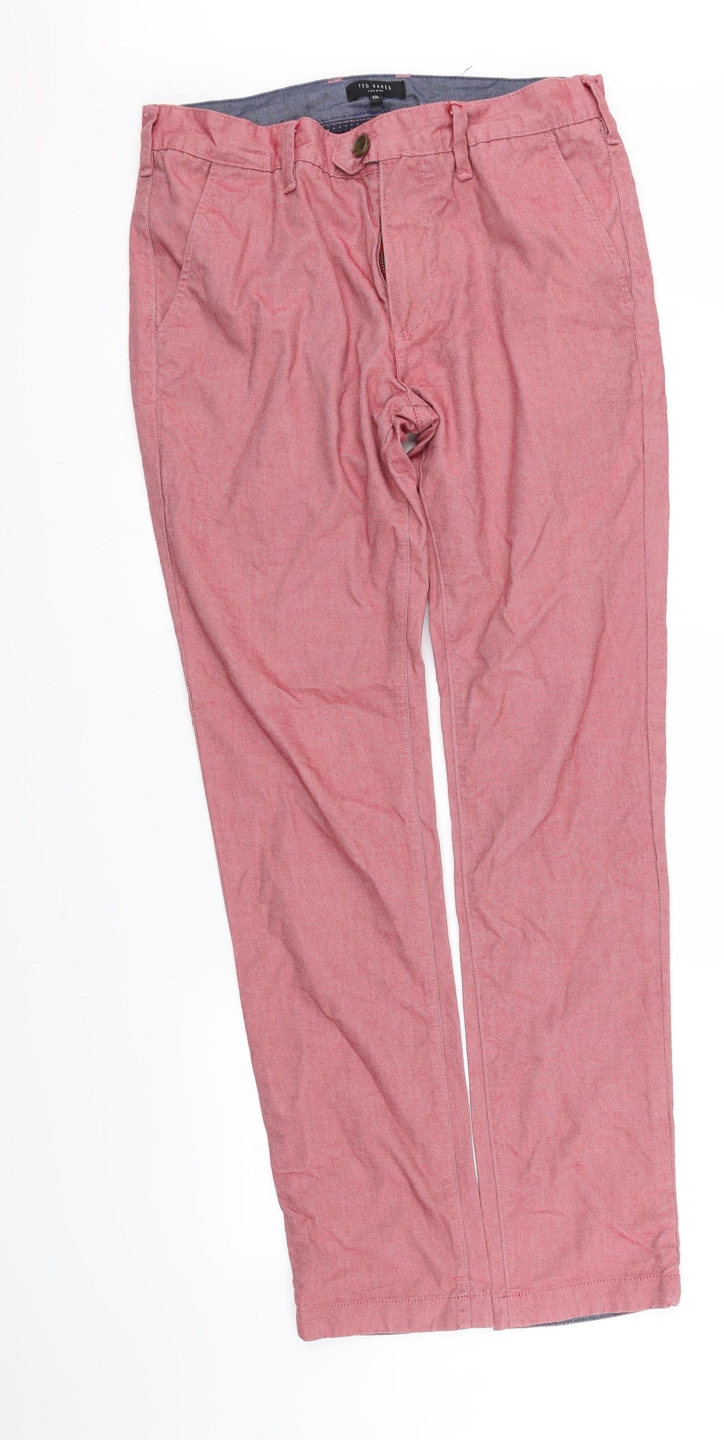 Topman Womens Red   Trousers  Size 32 in L34 in