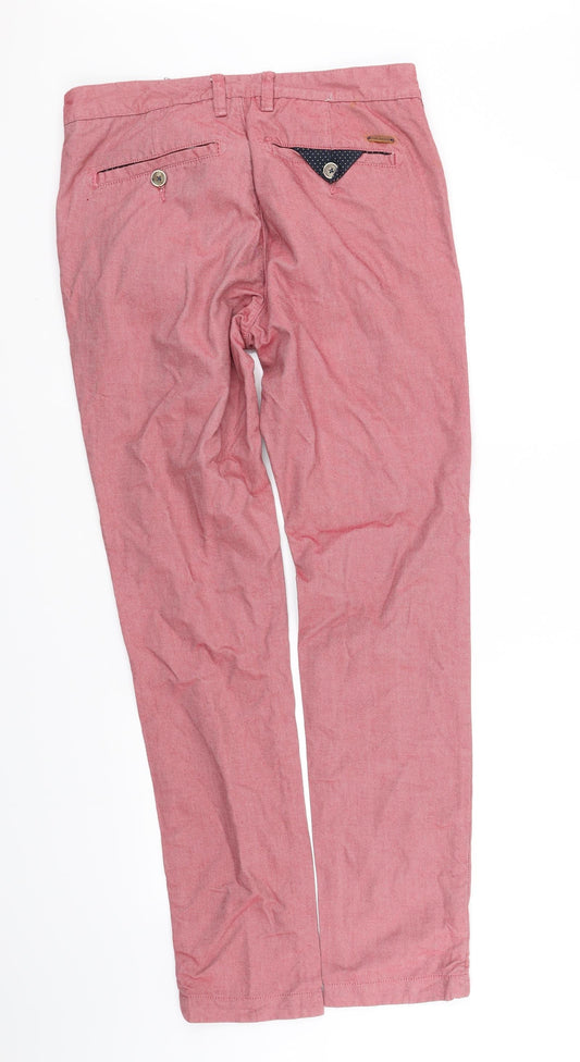 Topman Womens Red   Trousers  Size 32 in L34 in