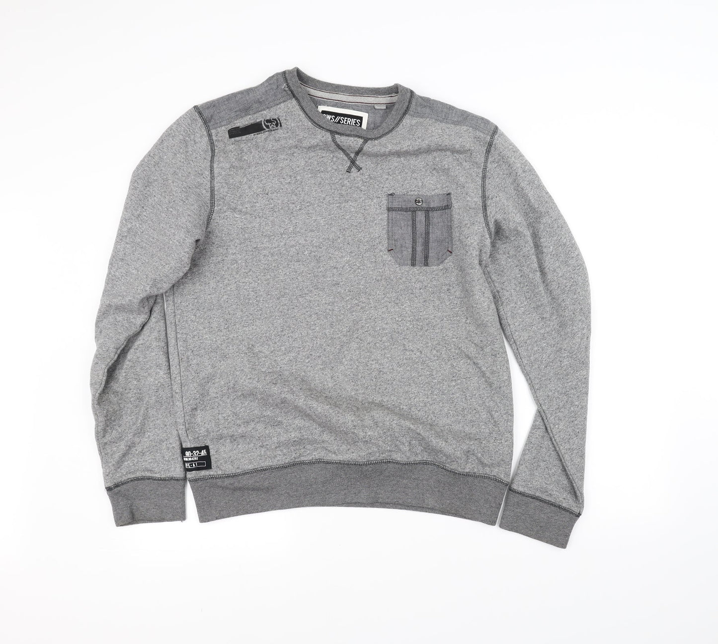 cws Mens Grey   Pullover Sweatshirt Size M