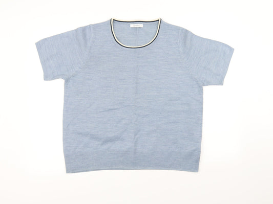 Classic Womens Blue   Basic Blouse Size 16