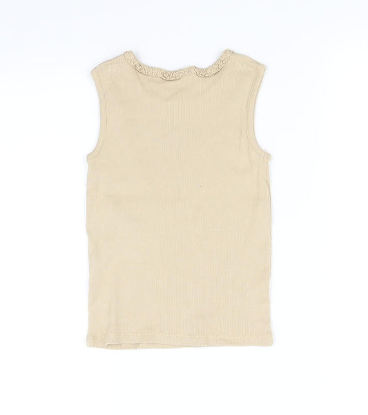 George Girls Beige   Basic Tank Size 6-7 Years