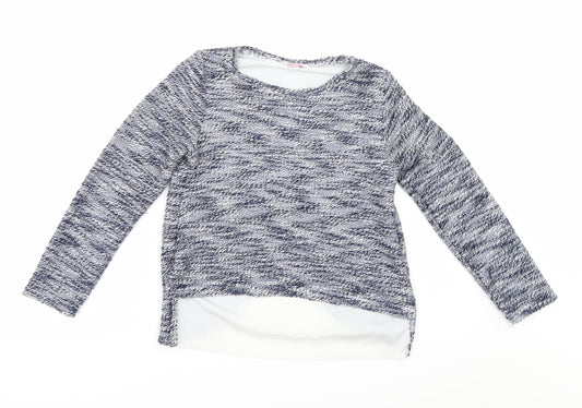 Miss Evie Girls Blue   Pullover Jumper Size 9-10 Years