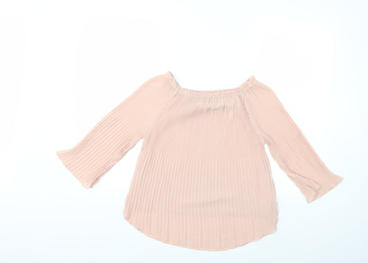 Preworn Womens Pink   Basic Blouse Size M