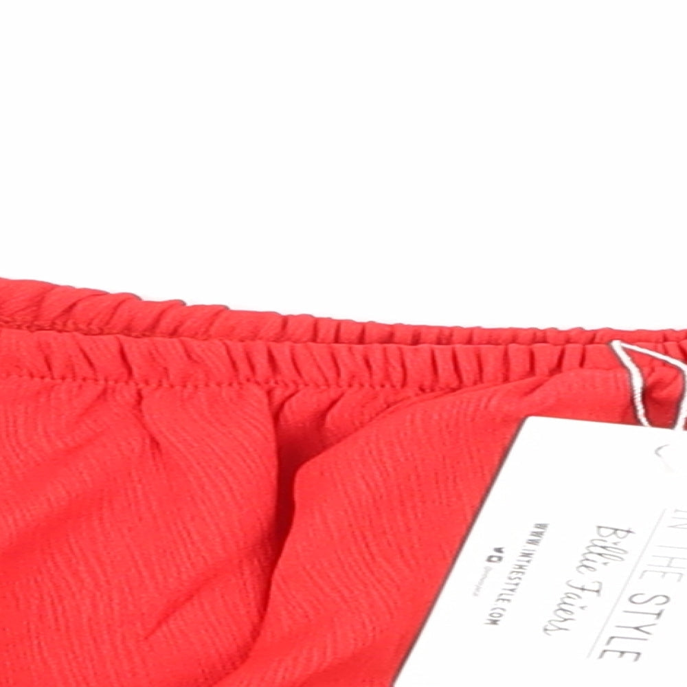 In the Style Womens Red   Basic Tank Size 6