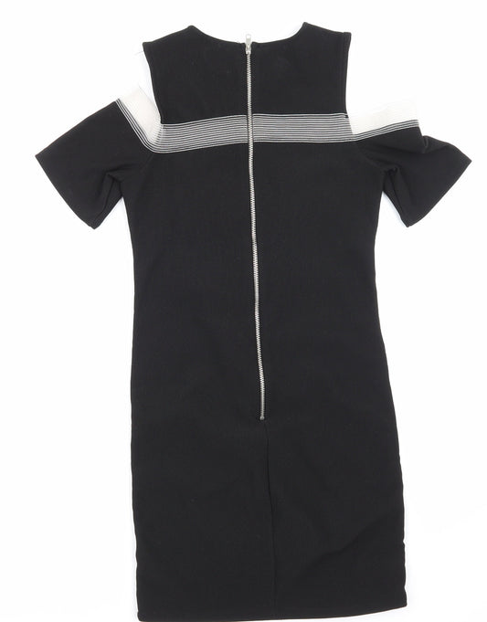 Topshop Womens Black   Pencil Dress  Size 10
