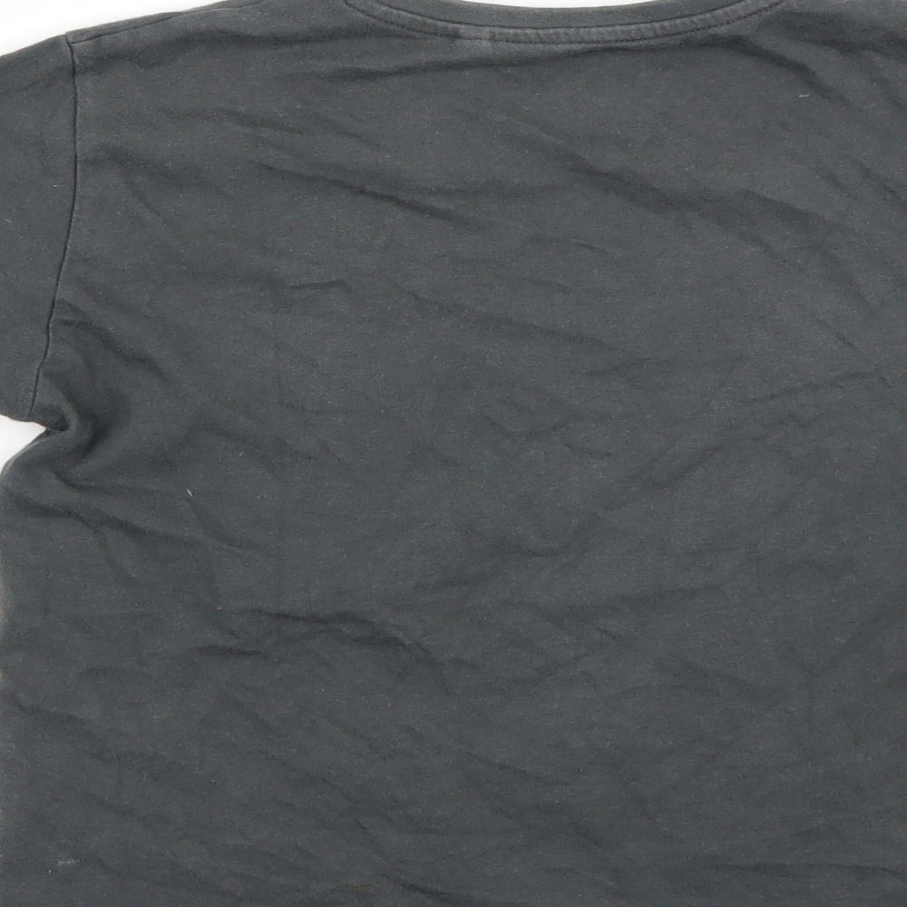 NEXT Girls Grey  Rayon Basic T-Shirt Size 8 Years