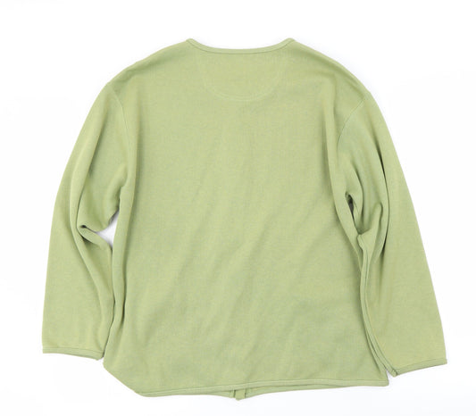 DASH Womens Green   Cardigan Jumper Size S