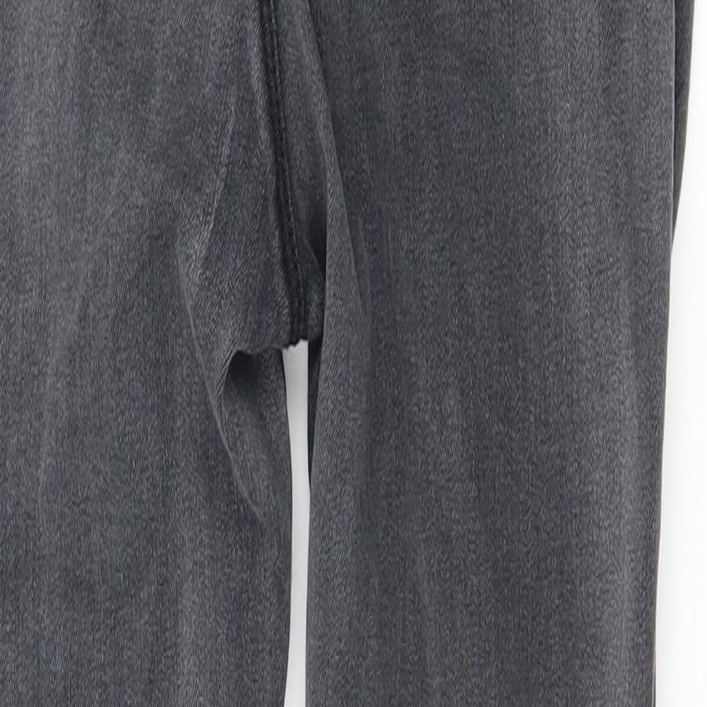 PRETTYLITTLETHING Womens Grey  Denim Skinny Jeans Size 8 L27 in
