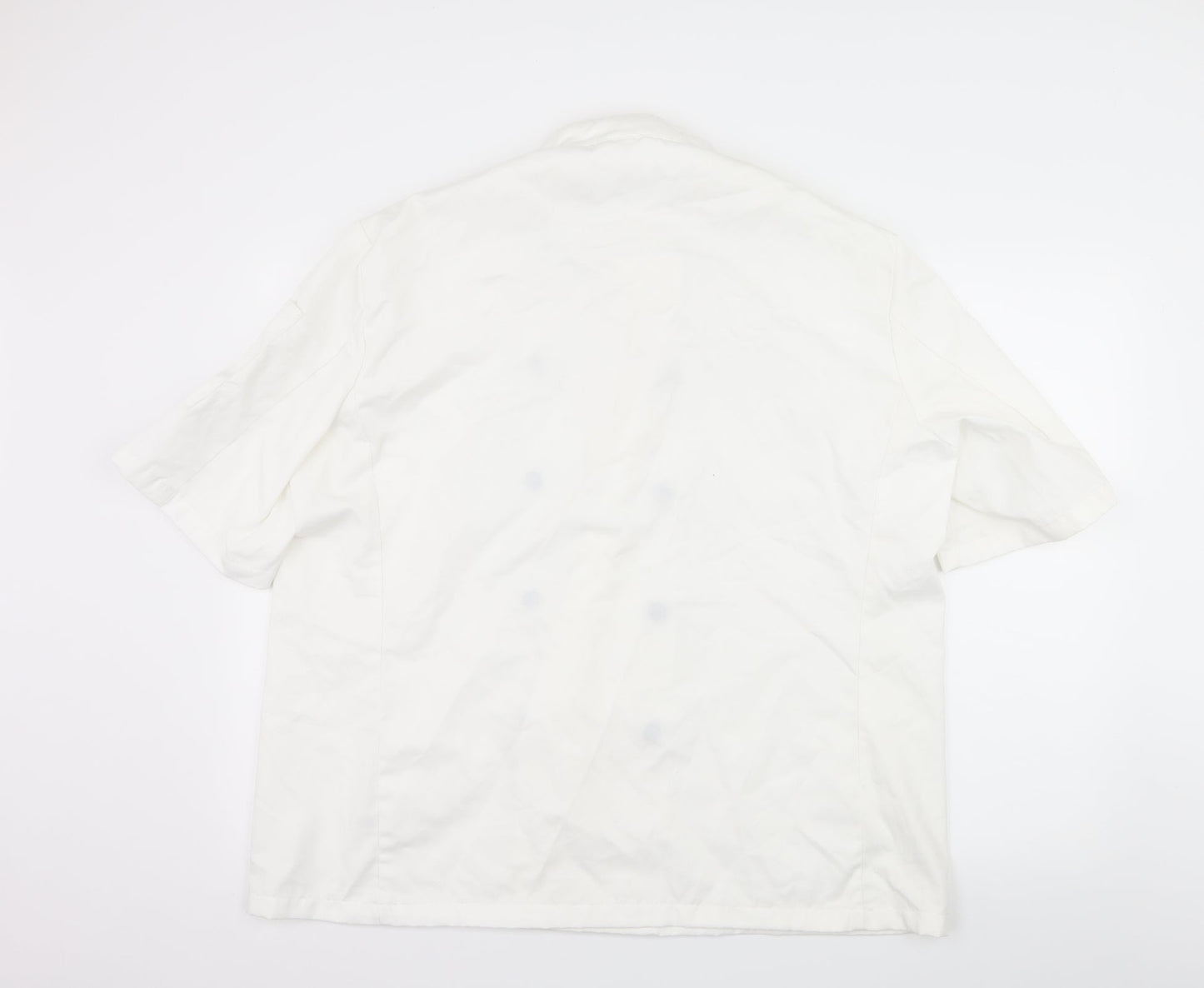Denny's London Mens White    Button-Up Size L  - Chefswear