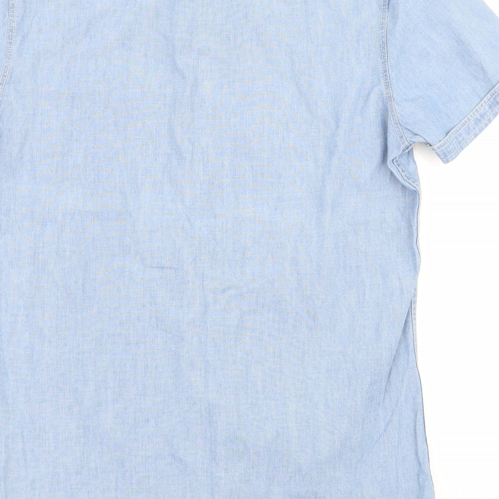 NEXT Mens Blue    Button-Up Size S