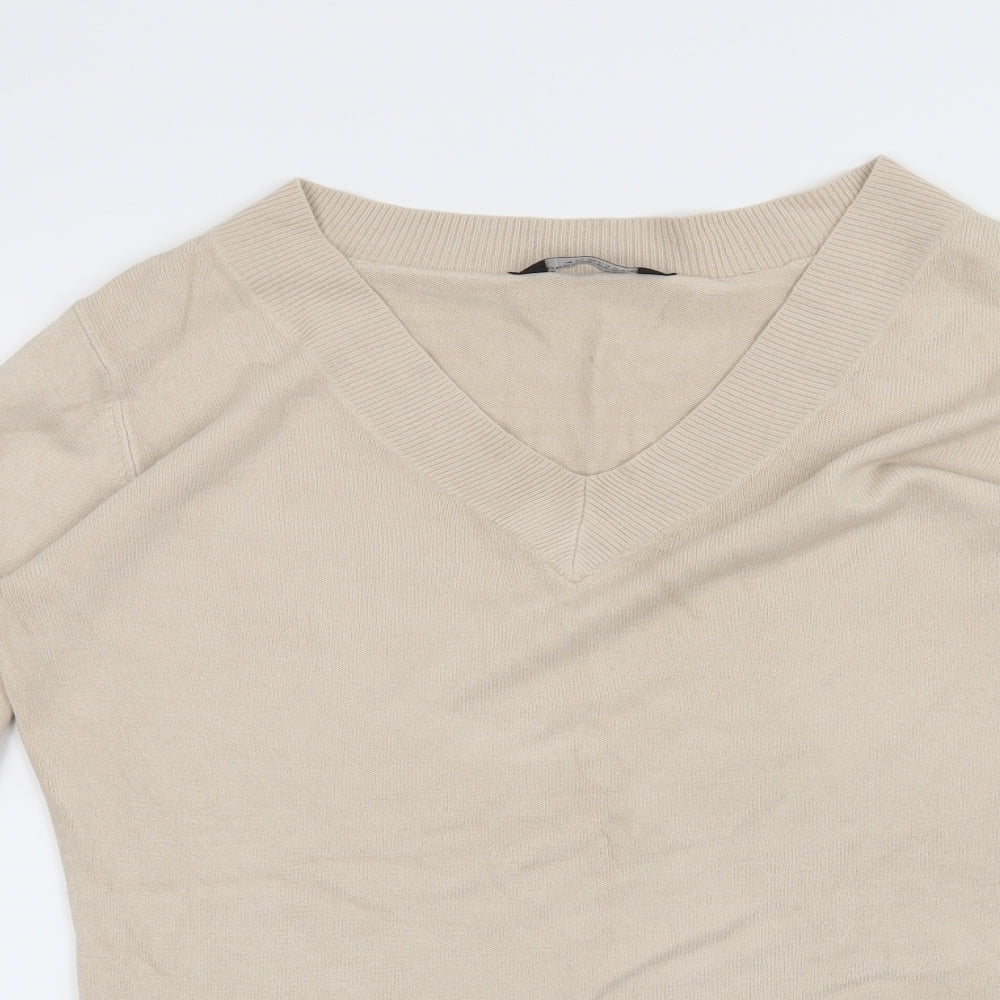 Dorothy Perkins Womens Beige   Pullover Jumper Size 16