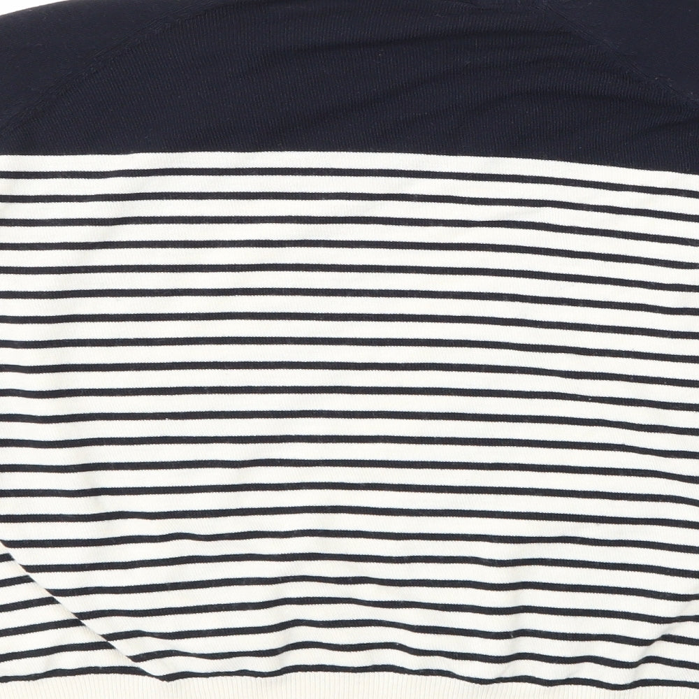 Topshop Womens Blue Striped  Pullover Jumper Size 10