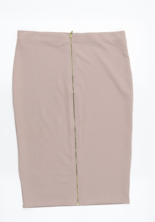 Warehouse Womens Pink   A-Line Skirt Size 10