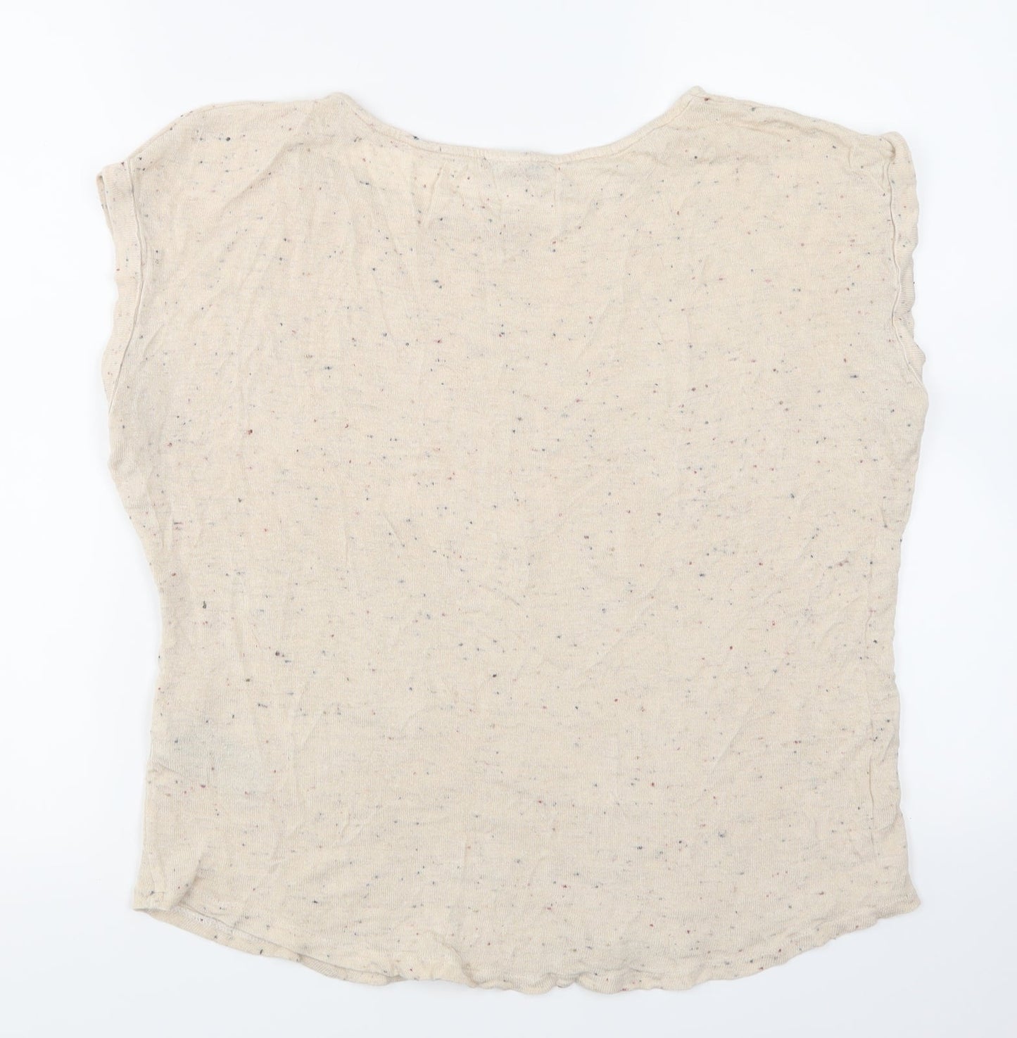 Oasis Womens Ivory   Jersey Blouse Size M